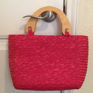 Cute Red Straw Bag